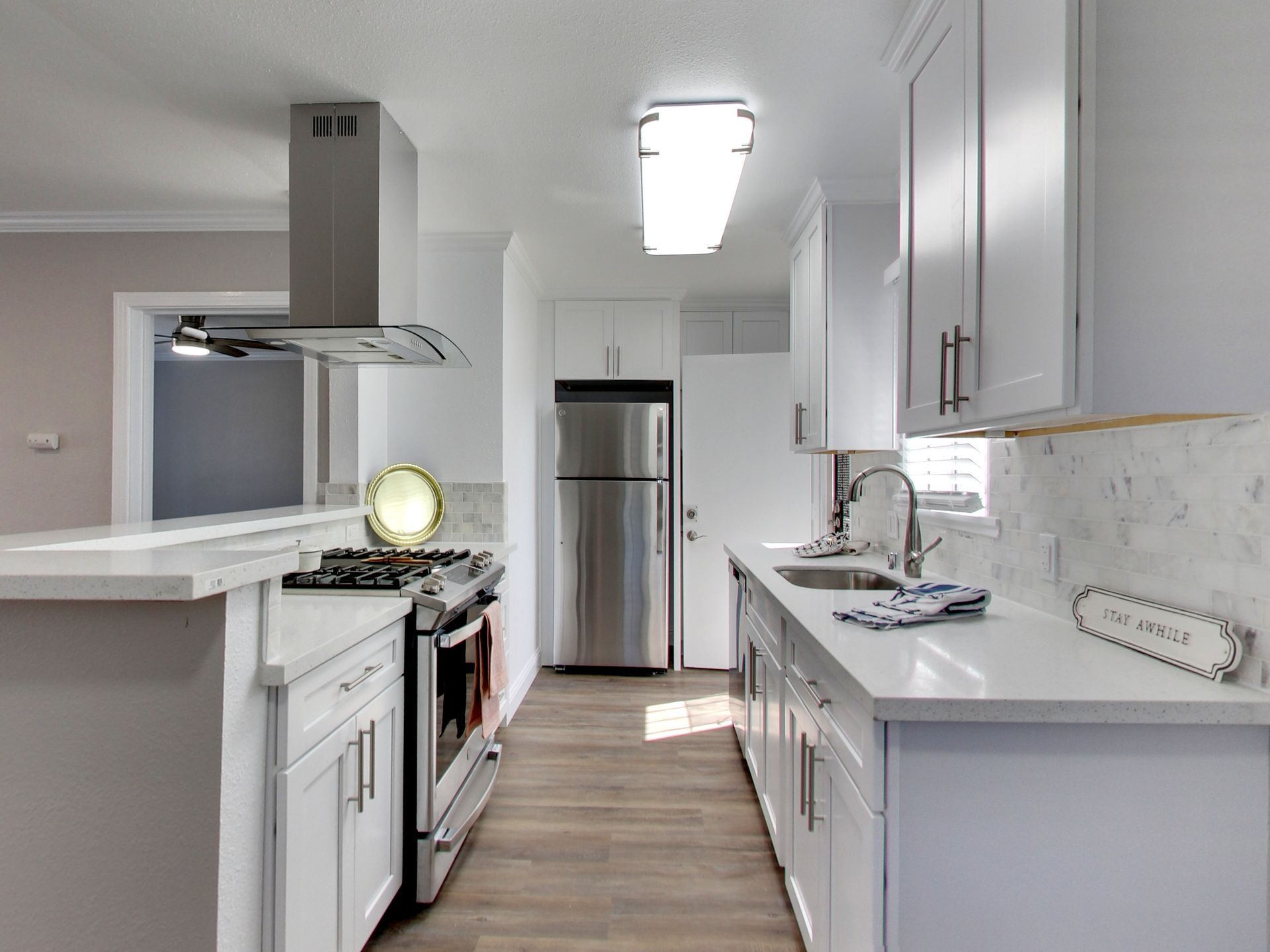 Interior photo of Casitas Village Kitchen - Click to Contact Us
