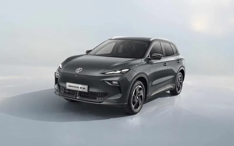 Dark gray SUV angled on a light studio backdrop