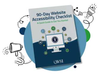 90-Day Website Accessibility Checklist guide cover