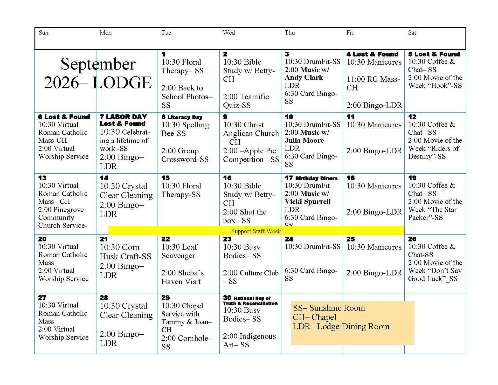 June 2026 Events