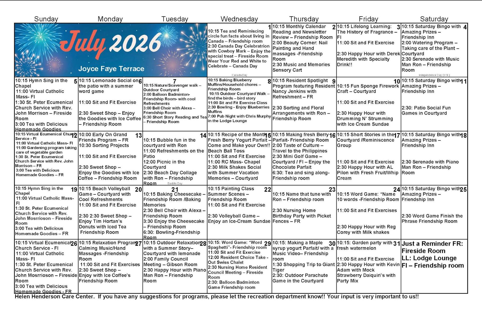 June 2026 Events