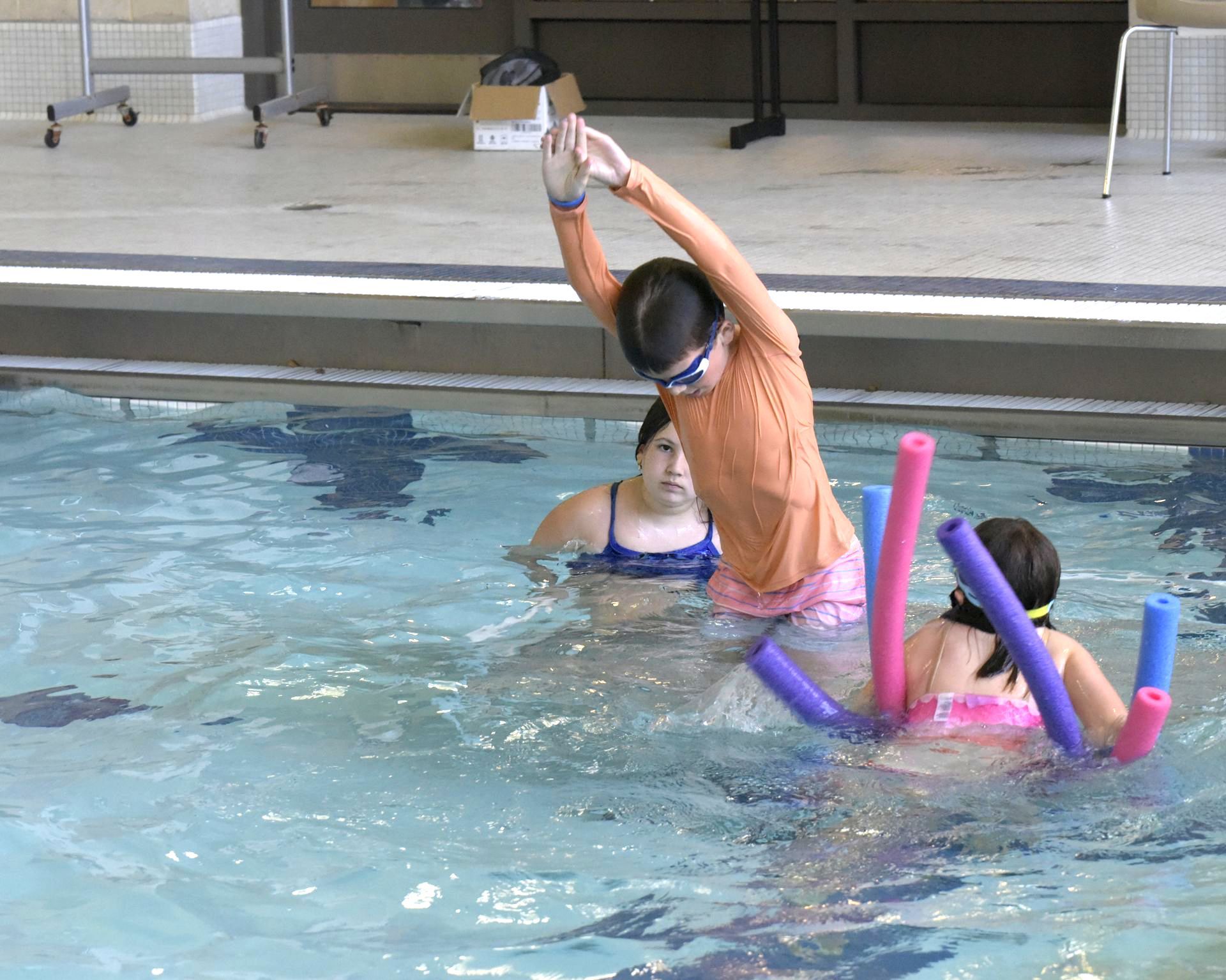 Kids in pool