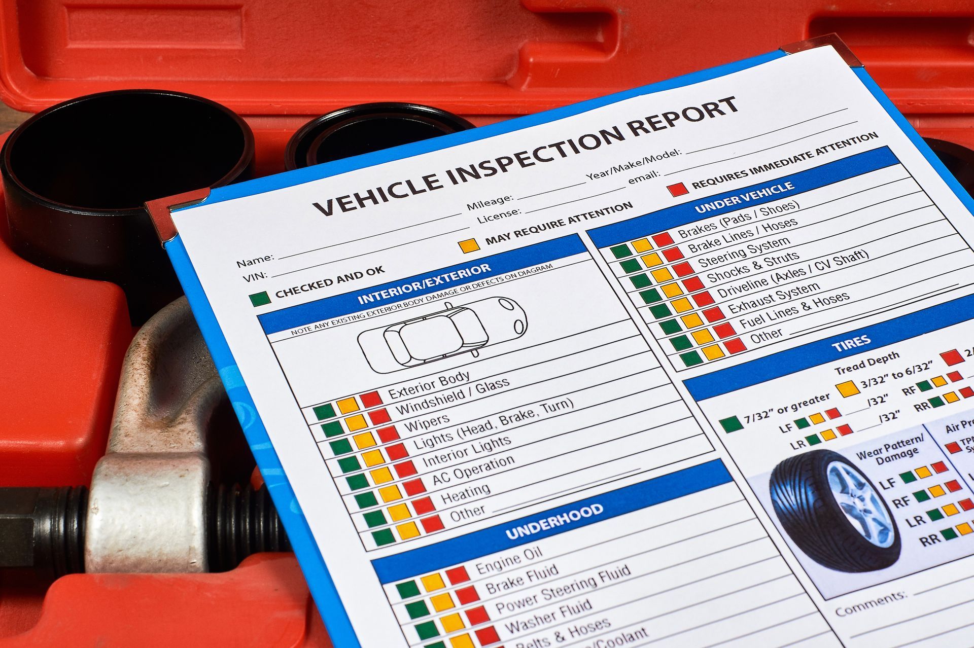 Vehicle inspection report | Joe's Slinger Service, LLC
