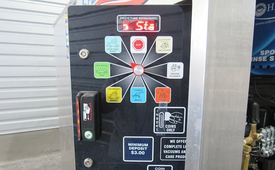 A machine that has a display that says 5.14 on it
