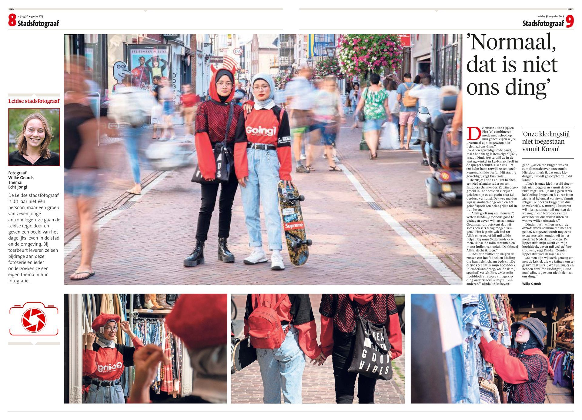 Stadsfotograaf - krantenartikel