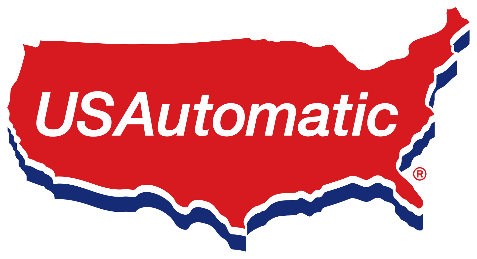 Usa automatic logo with a map of the united states