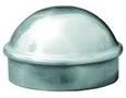 A close up of a metal cap on a white background.