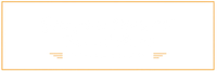 Minimal white screen with a thin gold border and two small gold line accents near the bottom