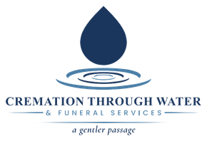 Logo: blue water droplet above concentric water rings, 