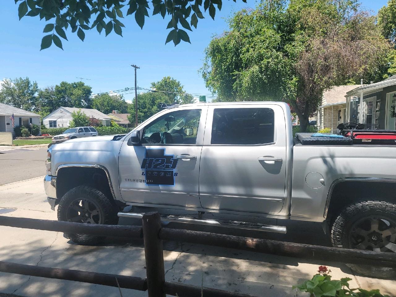 Truck with H2J Liners Logo