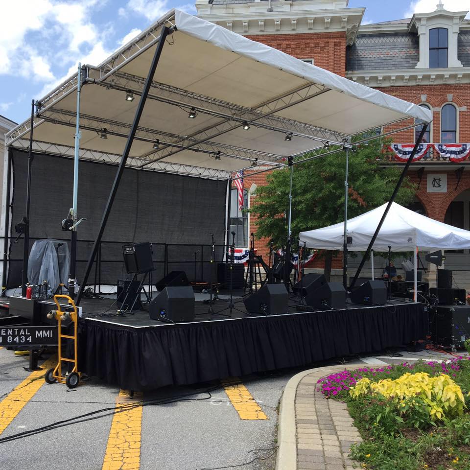 Stage with Equipment — Lithonia, GA — MMI Rental