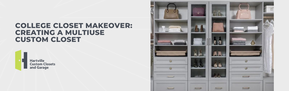 College Closet Makeover: Creating a Multiuse Custom Closet