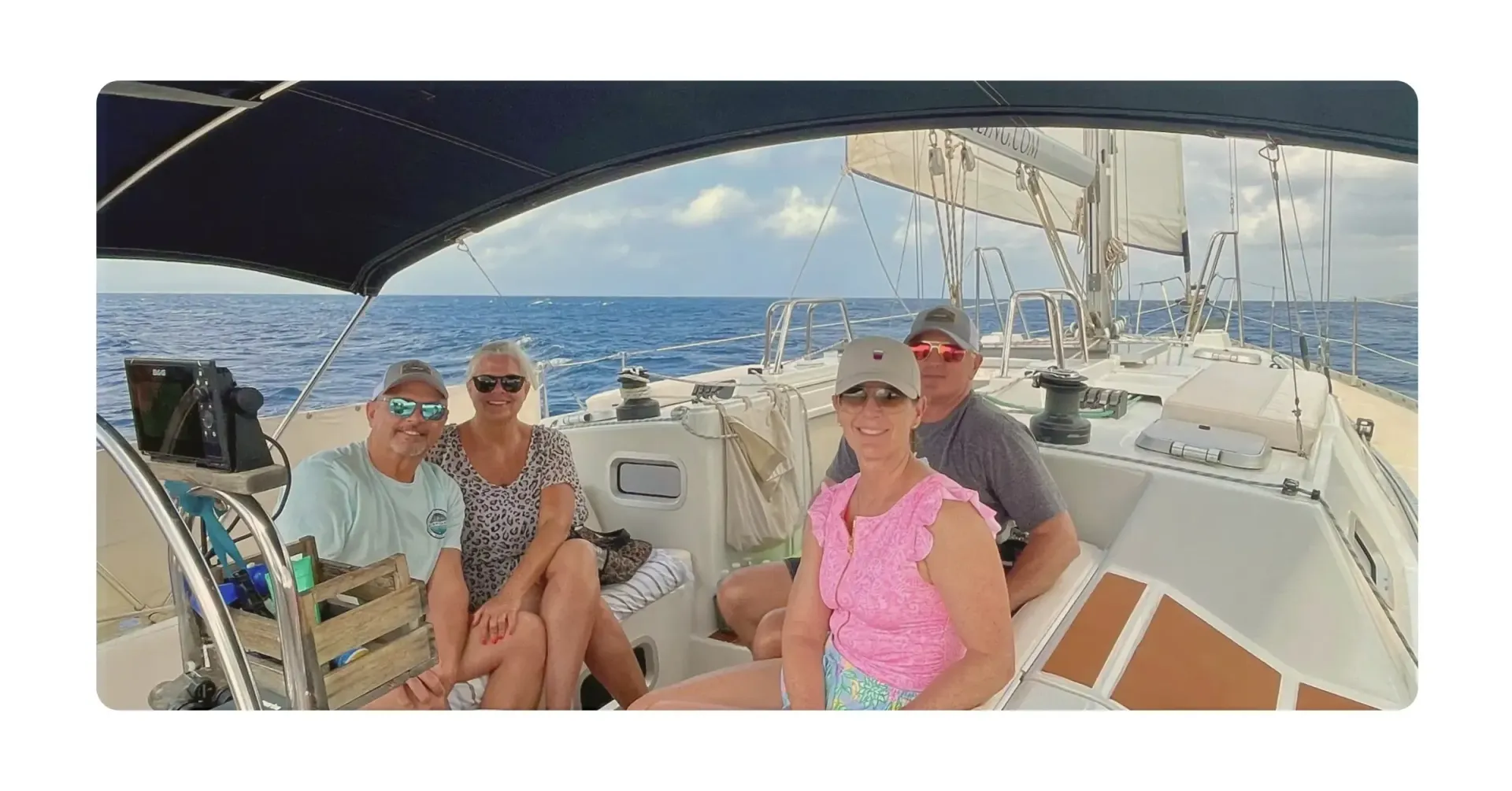 private shore excursion on board sailing yacht Galaxie at Caribbean Curacao