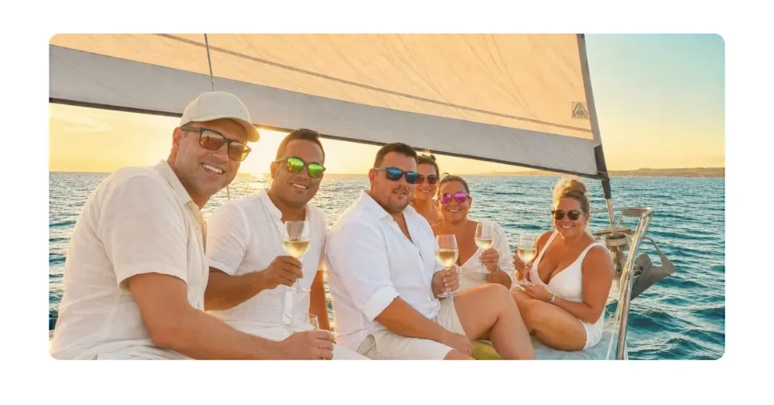 enjoy private sunset cruises onboard green sailboat galaxie