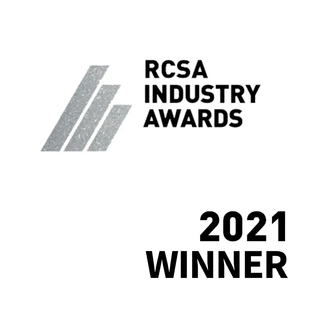 RCSA Industry Awards logo with silver bars and 