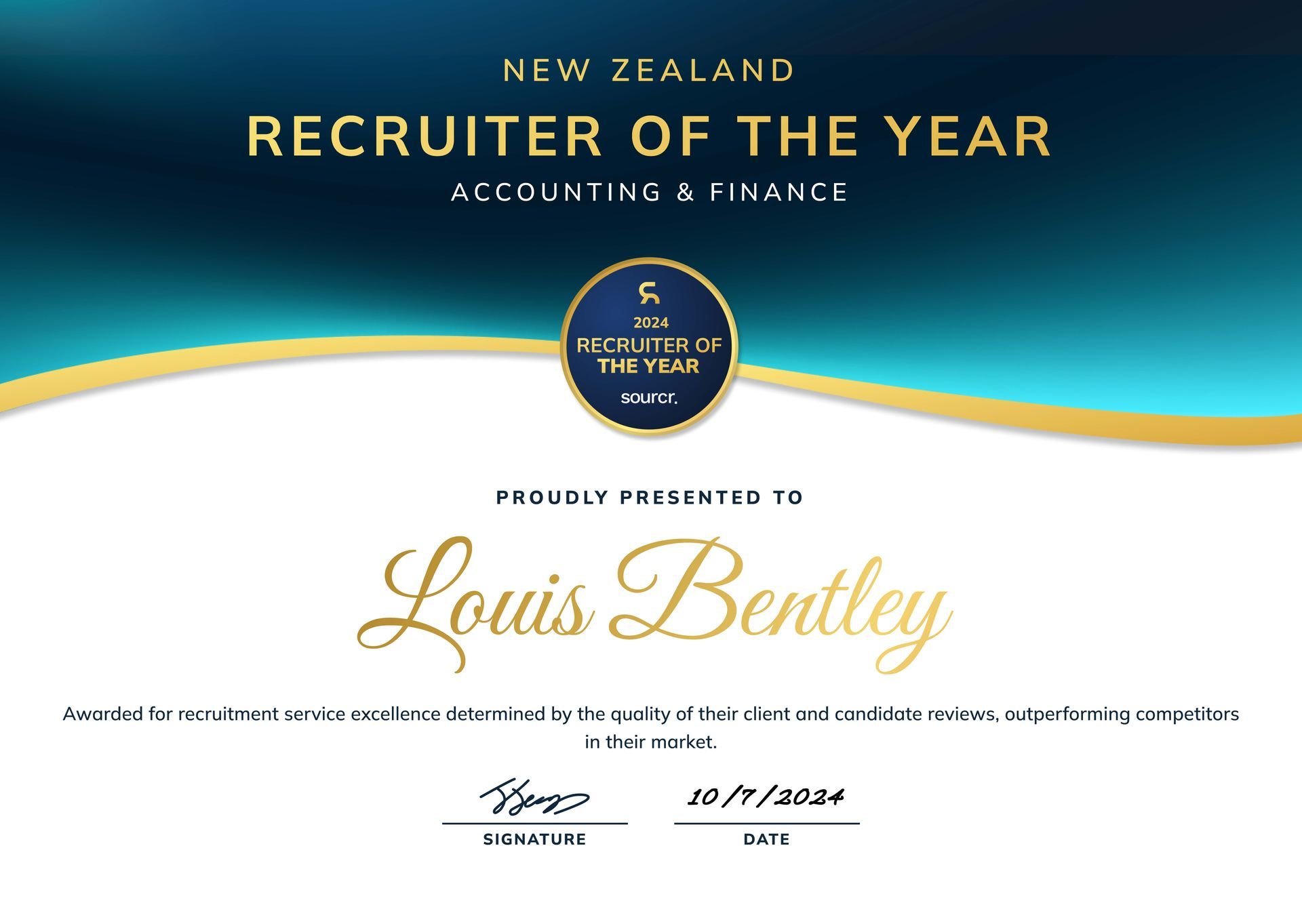 Certificate: