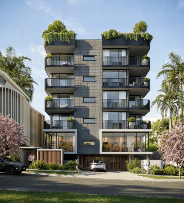 Modern Multi-story Building With Balconies — Construction Services in Southport, QLD