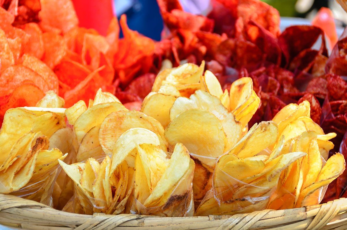 Vender papas doradas