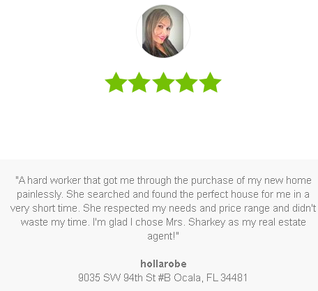 Customer review: Woman with stars above quote: