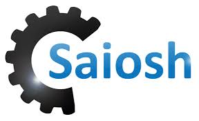 Saiosh logo with a gear partially encircling the word 