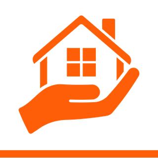 hand holding house