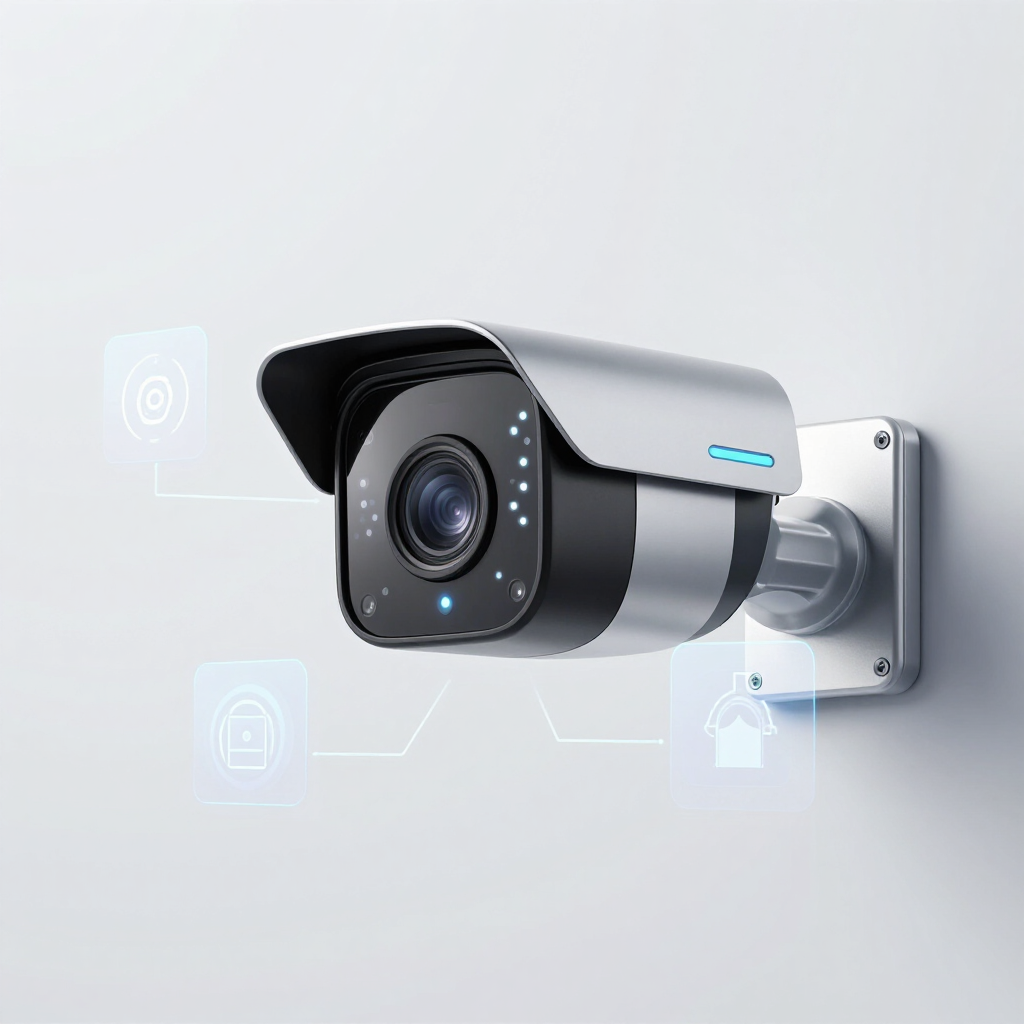 Modern wireless bullet camera designed for efficient Security Camera Installation in Renton, WA outdoors.