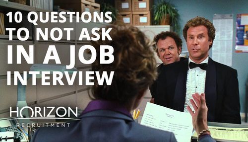 A man in a tuxedo is talking to a woman in a job interview.