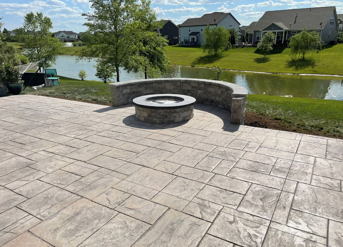 Backyard retaining wall and steps project