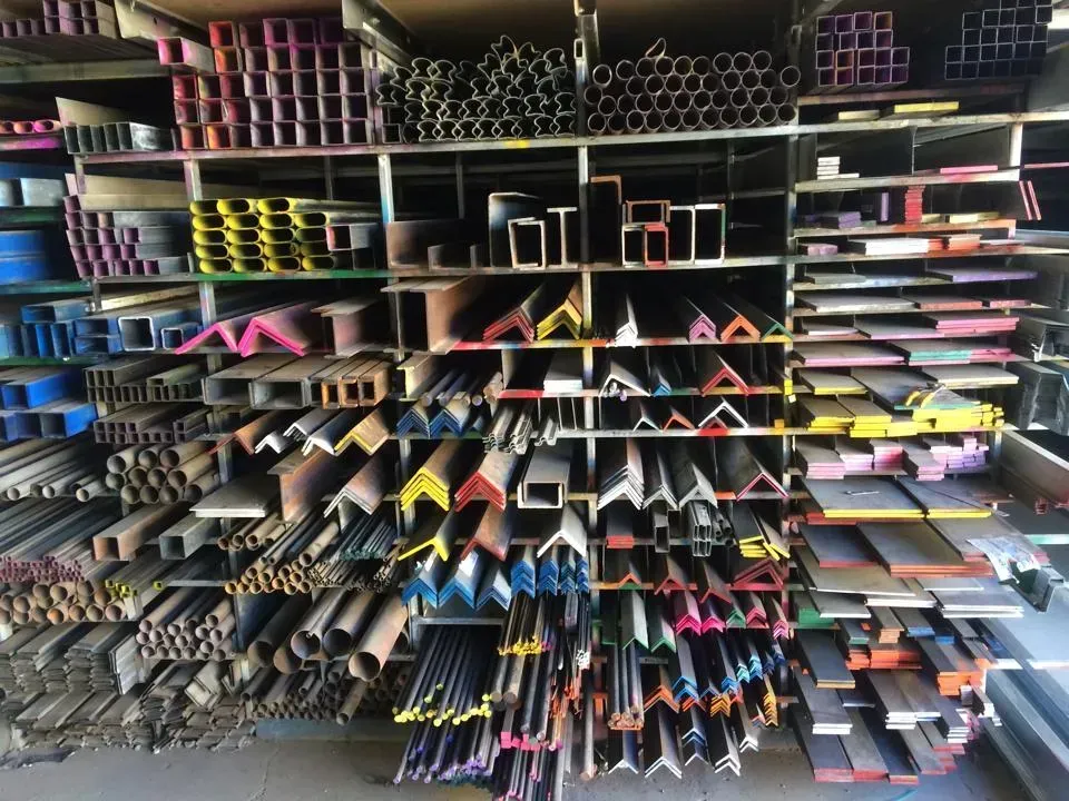 A Warehouse Filled With Lots of Different Colored Metals — DnA Steel Direct in Ciccone, NT