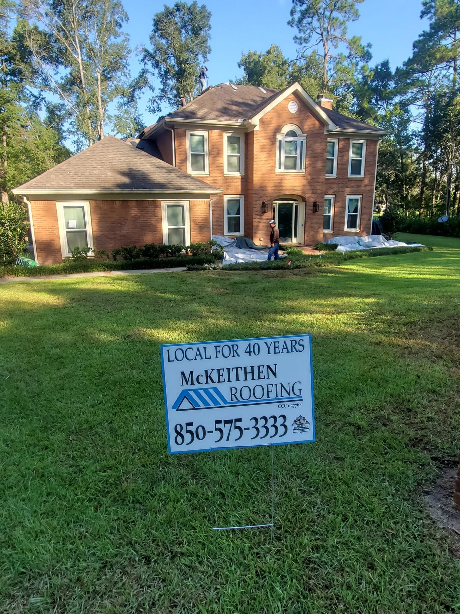 Large House with New Roof — Roofing in Tallahassee, FL Large House with New Roof — Roofing in Tallahassee, FL
