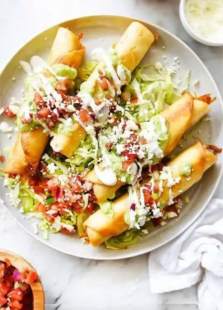 A close up of a plate of food on a table.