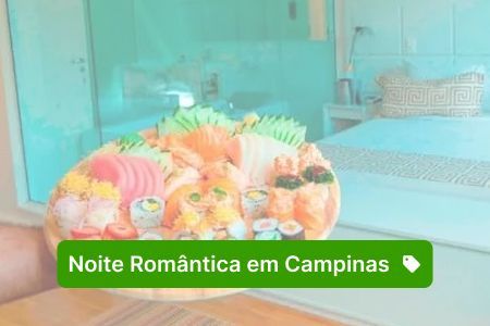 Prato de sushi, com a inscrição