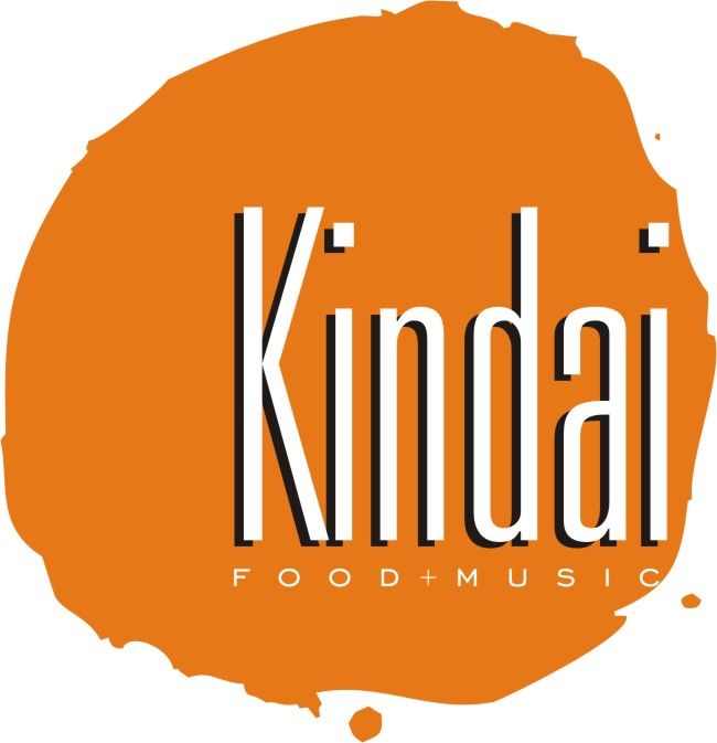 Logo de “Kindai” em fundo branco.
