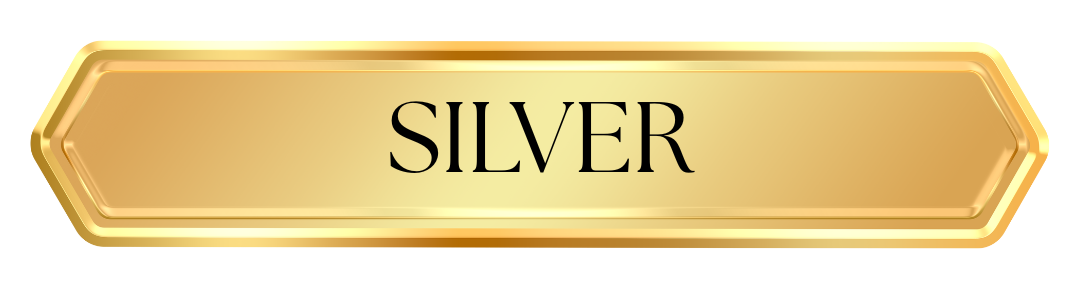 Gold rectangular badge labeled “SILVER”