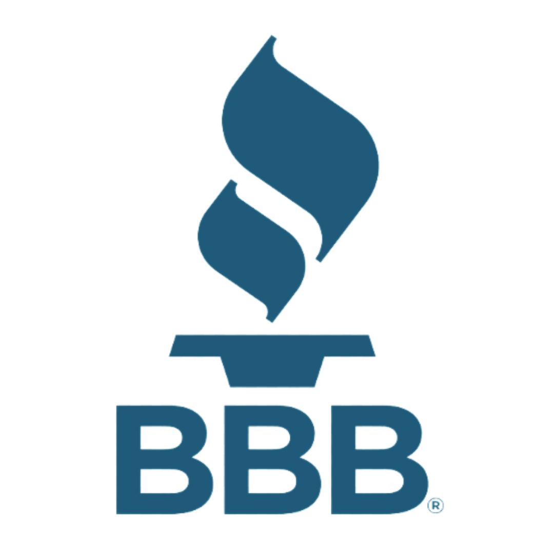 BBB logo with blue torch icon above bold blue letters