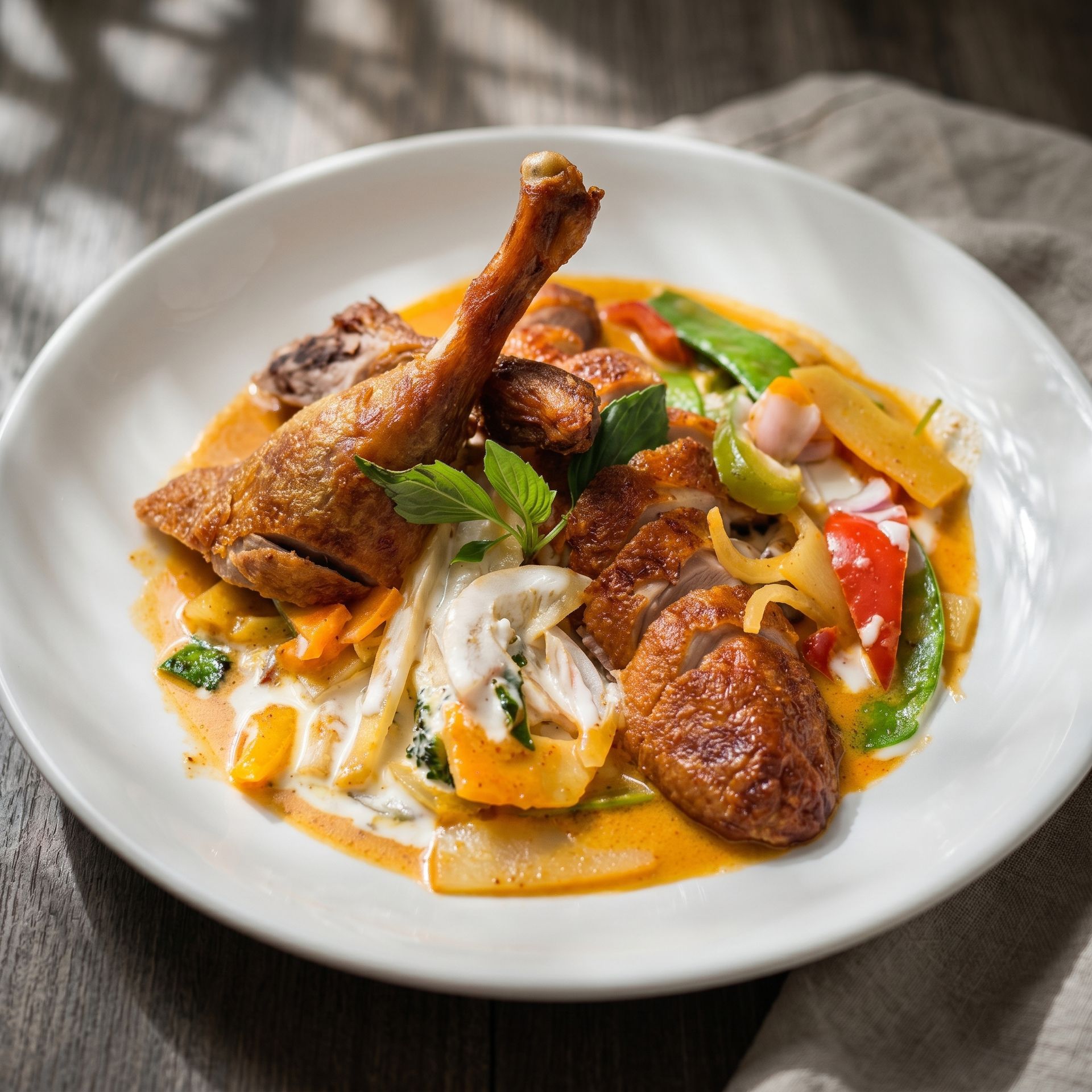 Crispy duck special at Mai Thai Sushi & Ramen in Stuart, FL