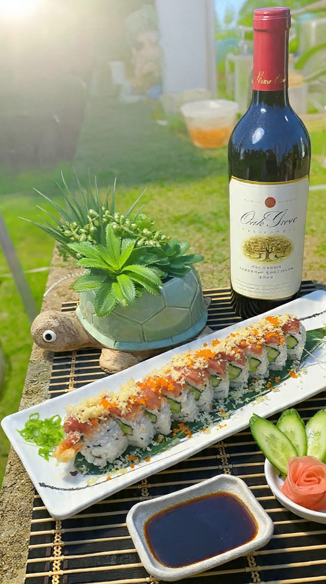 Fresh sushi roll with cucumber at Mai Thai Sushi & Ramen in Stuart, FL