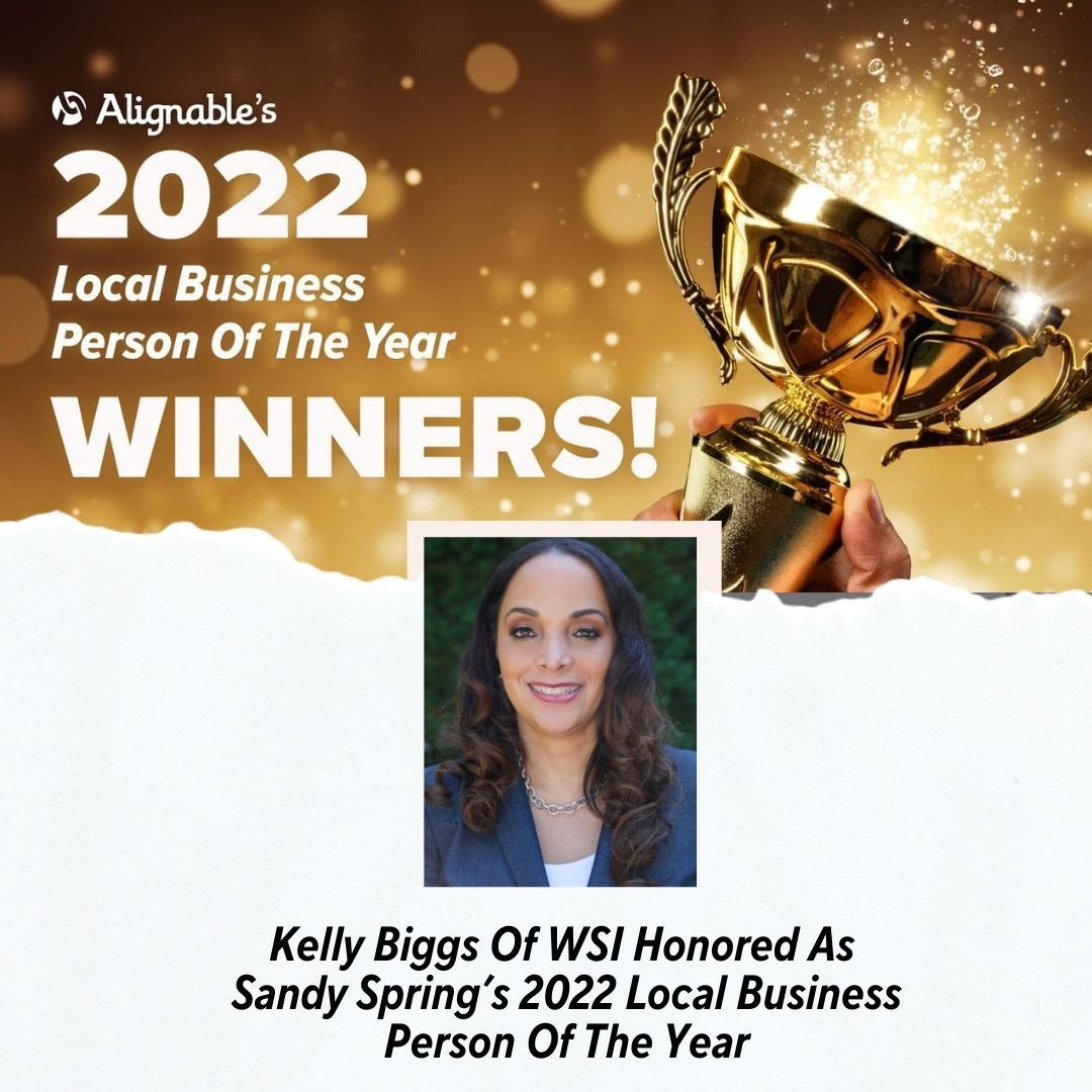 Kelly biggs of wsi honored as sandy spring 's 2022 local business person of the year