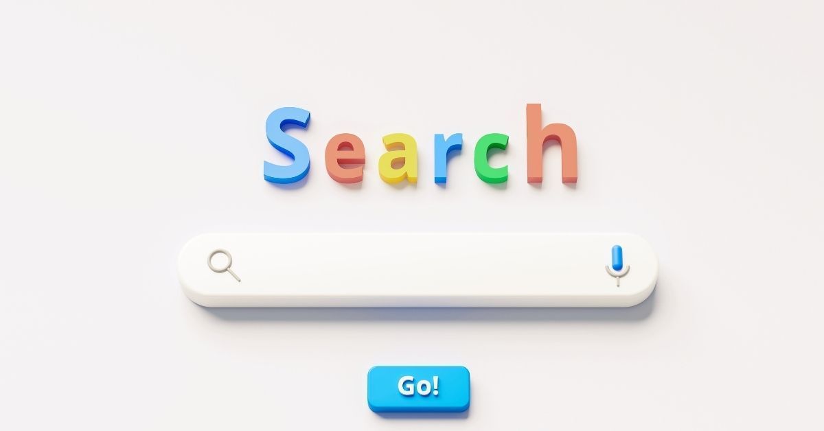 Search bar with the word