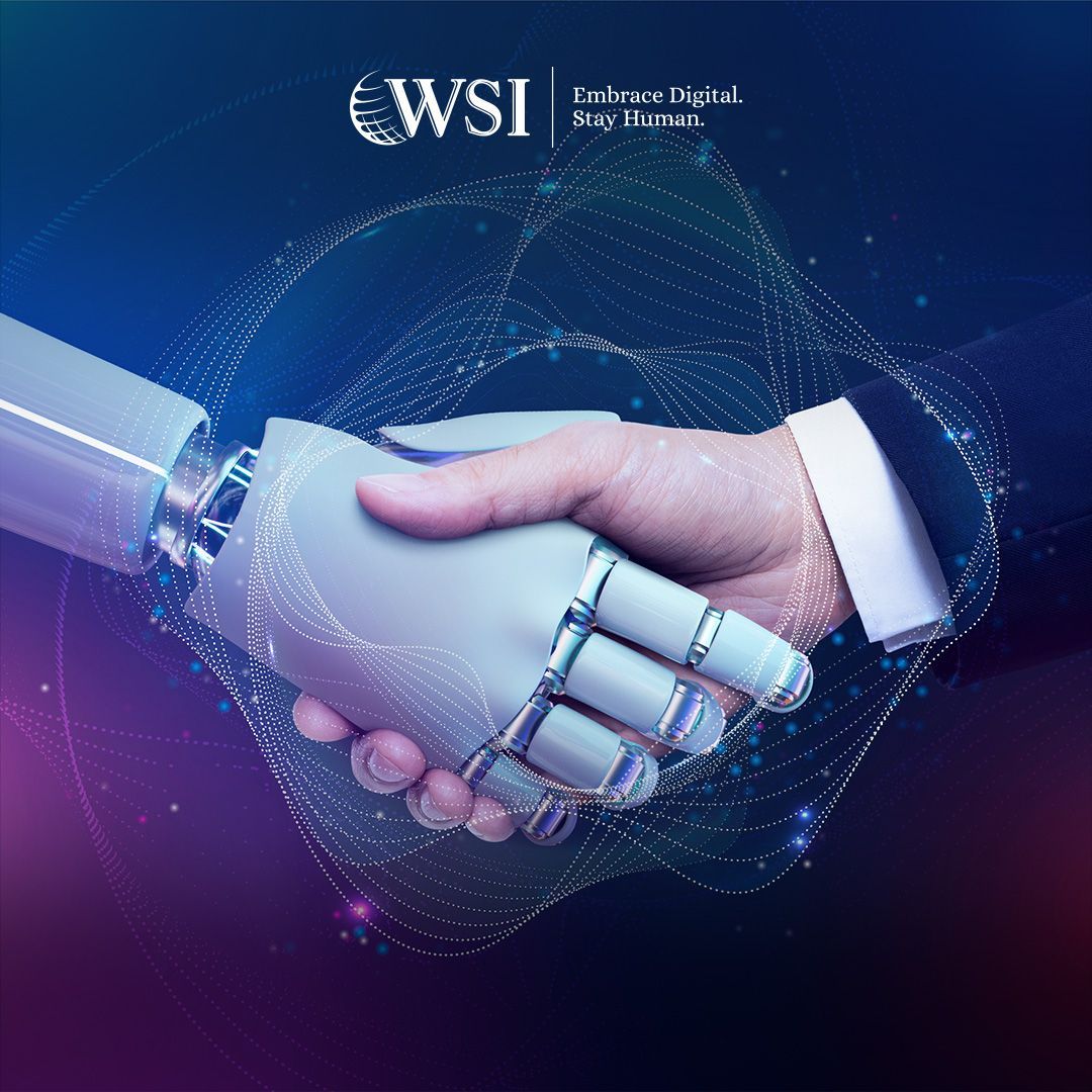 AI human shaking hands. Part of the guide for lawyers to leverage AI in their firm.