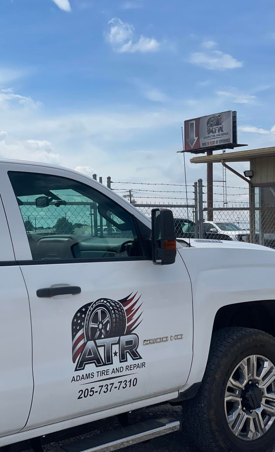 White truck with 