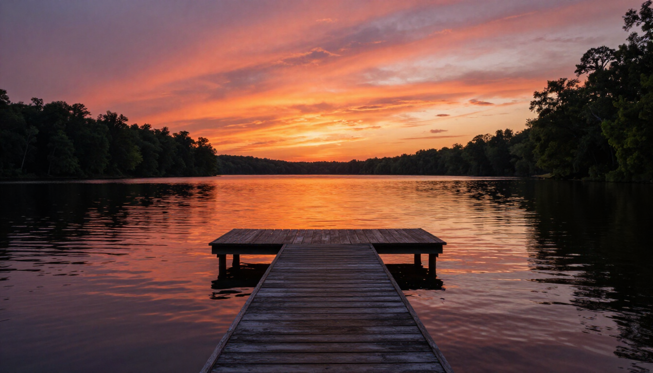 Sunset over Lake Hartwell