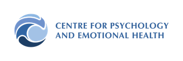 Centre for Psychology and Emotional Health logo with blue circular swirl icon and text