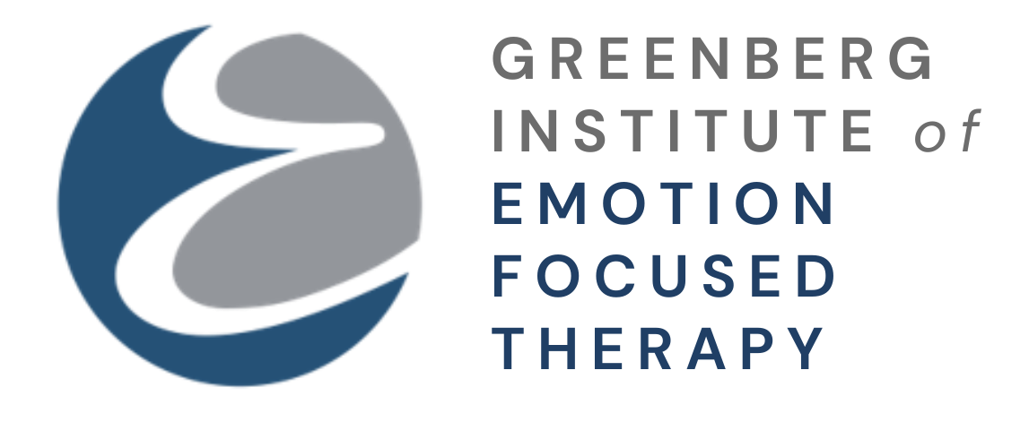 Greenberg Institute of Emotion Focused Therapy logo in blue and gray text with abstract emblem