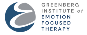 Greenberg Institute of Emotion Focused Therapy logo in blue and gray text with abstract emblem