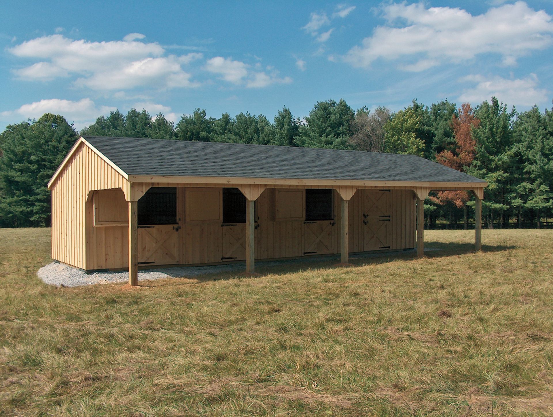 run in barn