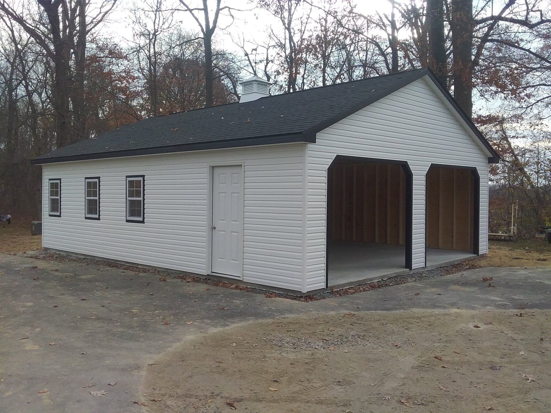 two car garage