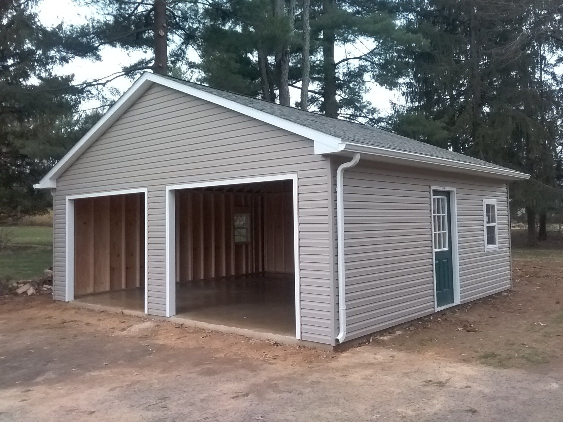 two car garage