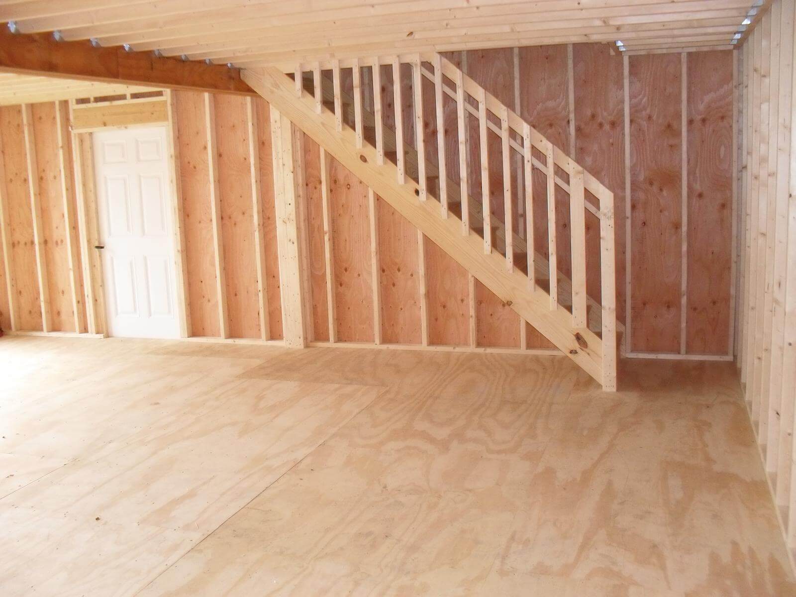 stairs in two story garage