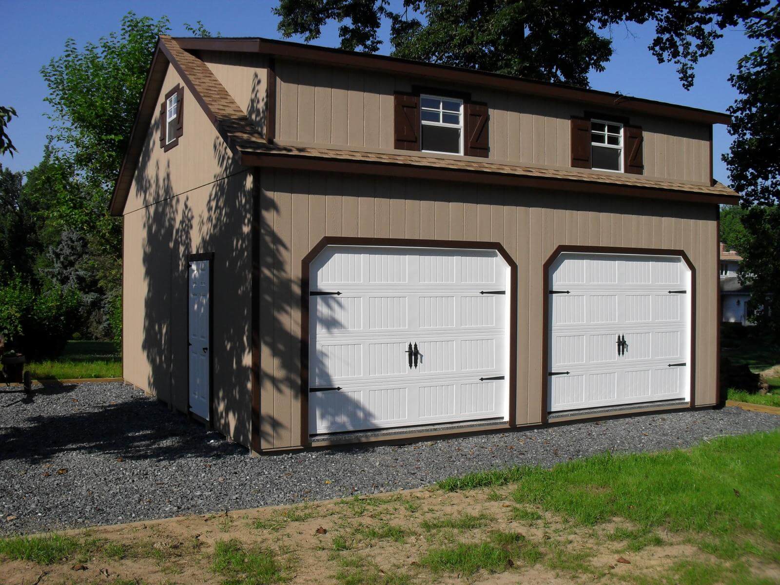 double wide two story garage